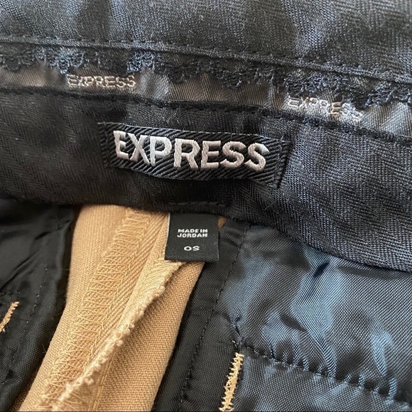 EXPRESS sz 0S Short Khaki Stretch Work Pants - Picture 5 of 7